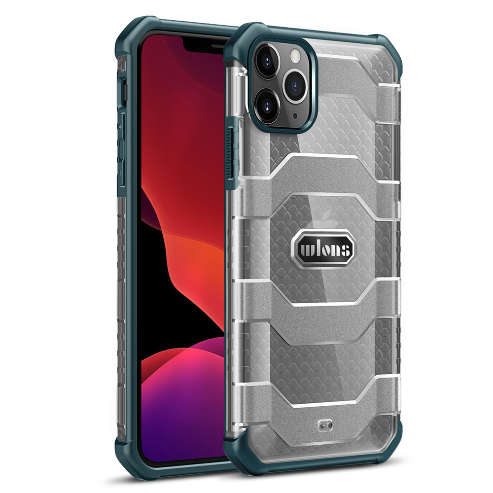 

Explorer Series Non-slip Hard PC + TPU Hybrid Shell for iPhone 12/12 Pro Protector Case - Blackish Green, iPhone 12