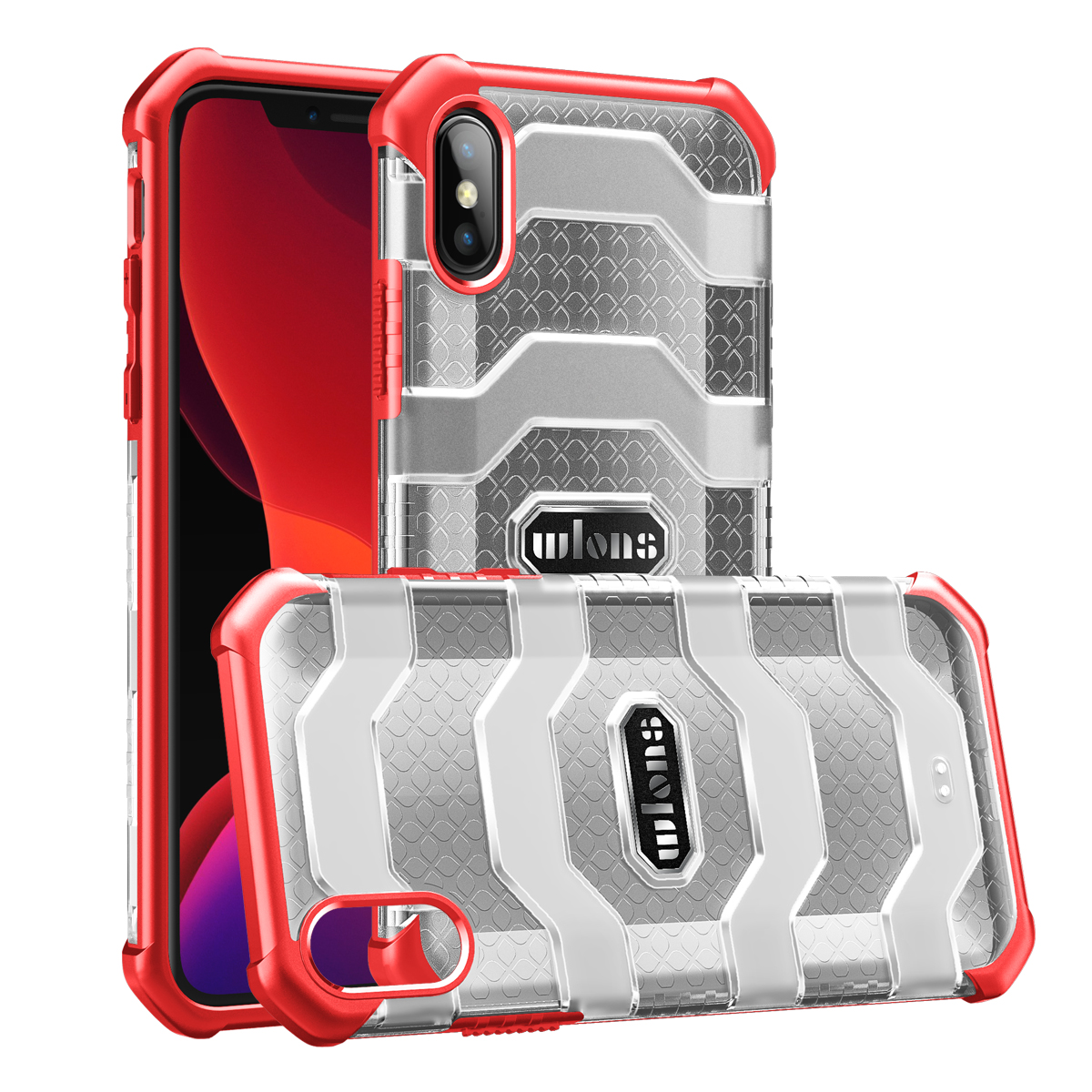

Explorer Series Hard PC + TPU Non-slip Case for iPhone X/XS 5.8 inch - Red, iPhone X