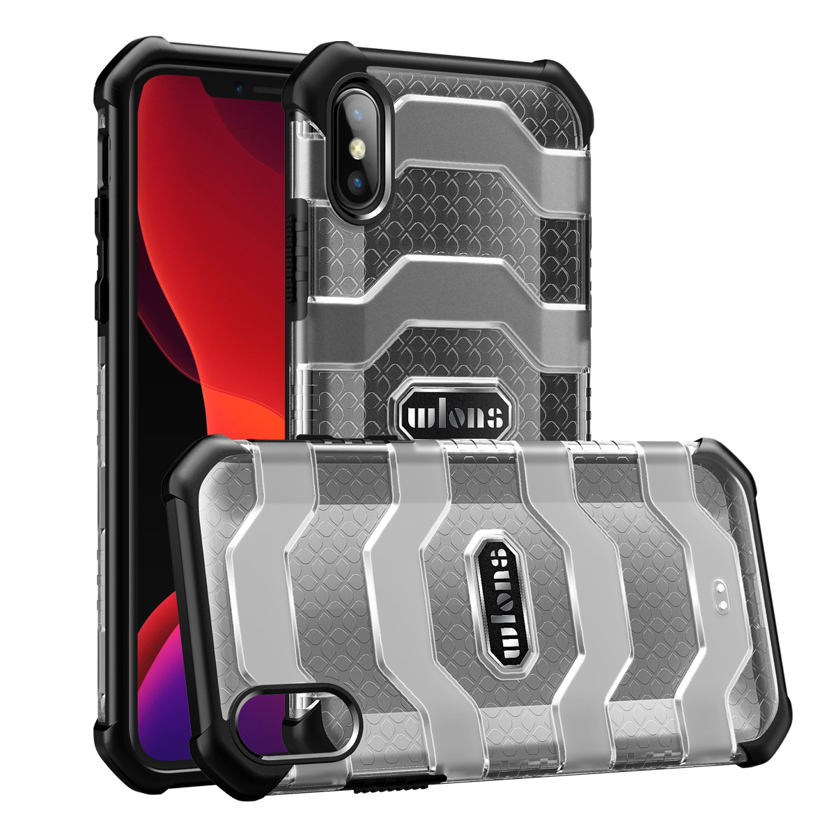 

Серия Explorer Nonslip Hard PC + TPU Hybrid Case Для Iphone XS Max 6,5 Дюйма - Черный, iPhone XS Max 6.5 inch