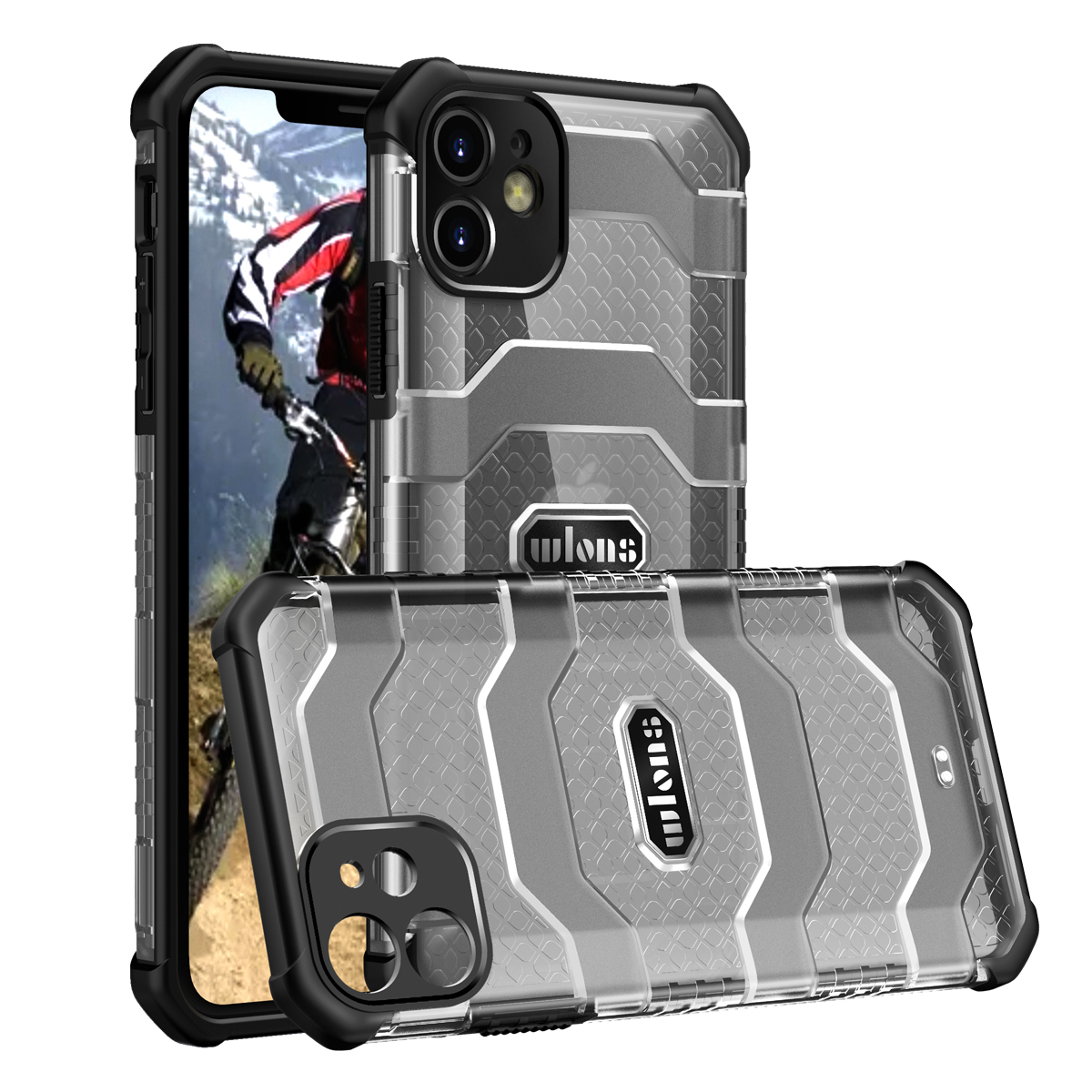 

Explorer Series Non-slip Hard PC + TPU Hybrid Case for iPhone 11 6.1 inch Cover - Black, iPhone 11 6.1 inch