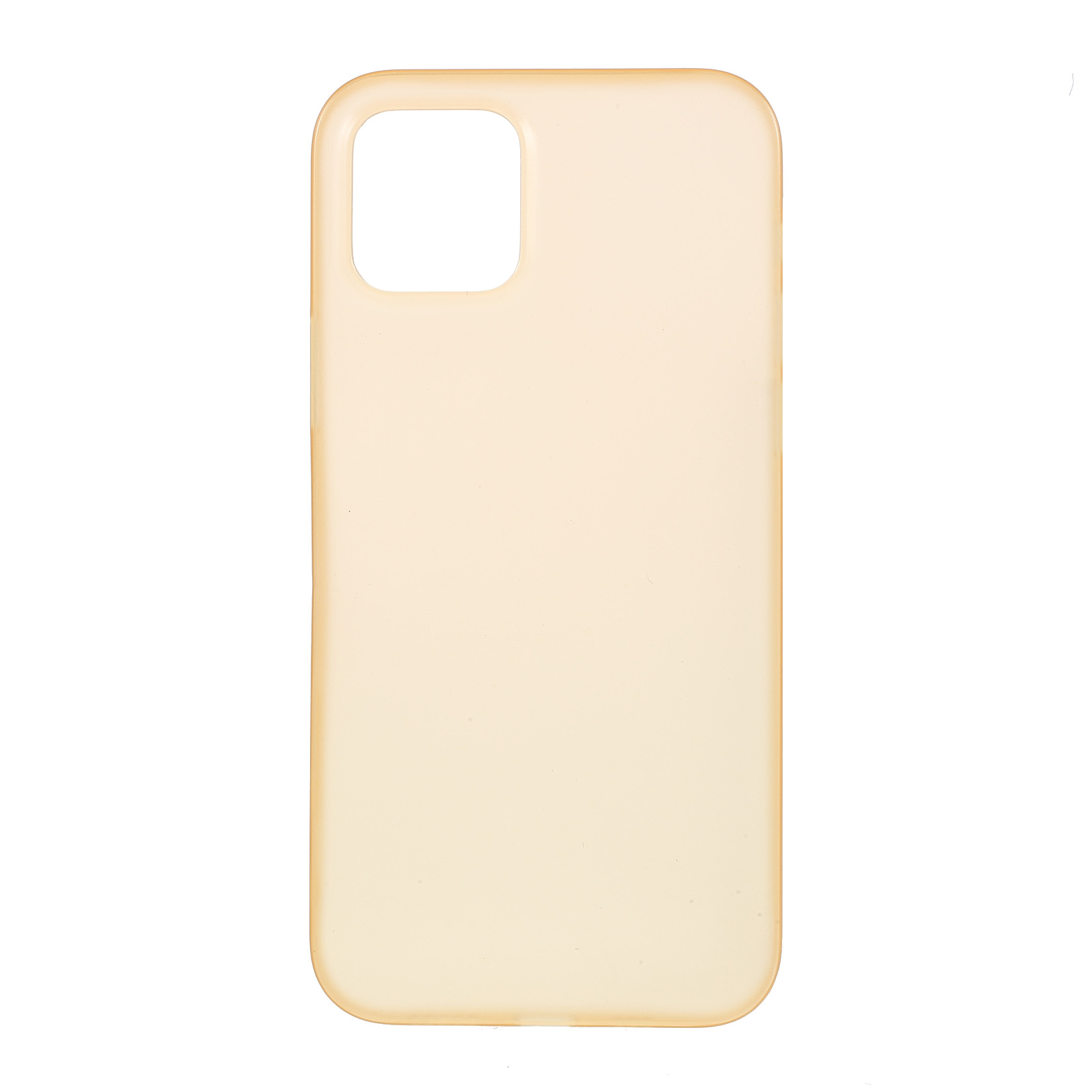 

Ultra Thin 0.3mm Hard Plastic Case for iPhone 12 Pro / iPhone 12 - Light Yellow, iPhone 12 Pro