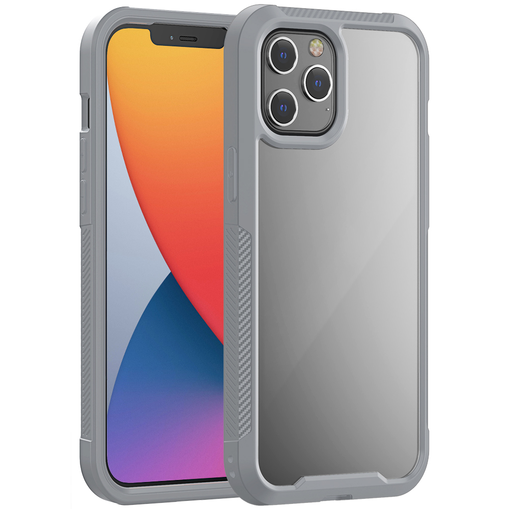 

Утолщенный не Скольбный Акрил+tpu+пластиковый Телефон Для Iphone 12 Pro Max - Серый, iPhone 12 Pro Max