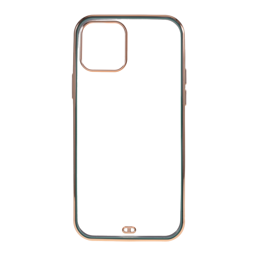 

Bi-Color TPU Crystal Crystal Case Чехол Для Телефона Гальванировка Для IPhone 12 Pro Max - Зеленый, iPhone 12 Pro Max