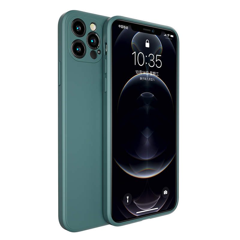 

Benks Anti-Drop Жидкостный Силиконовый Чехол Для IPhone 12 Pro - Midnight Green, iPhone 12 Pro