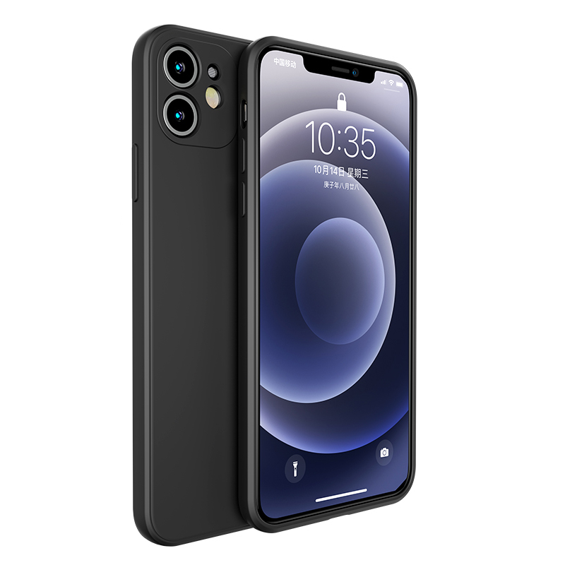 

Benks Anti-Drop Жидкий Силиконовый Чехол Для IPhone 12 Mini - Чернить, iPhone 12 mini