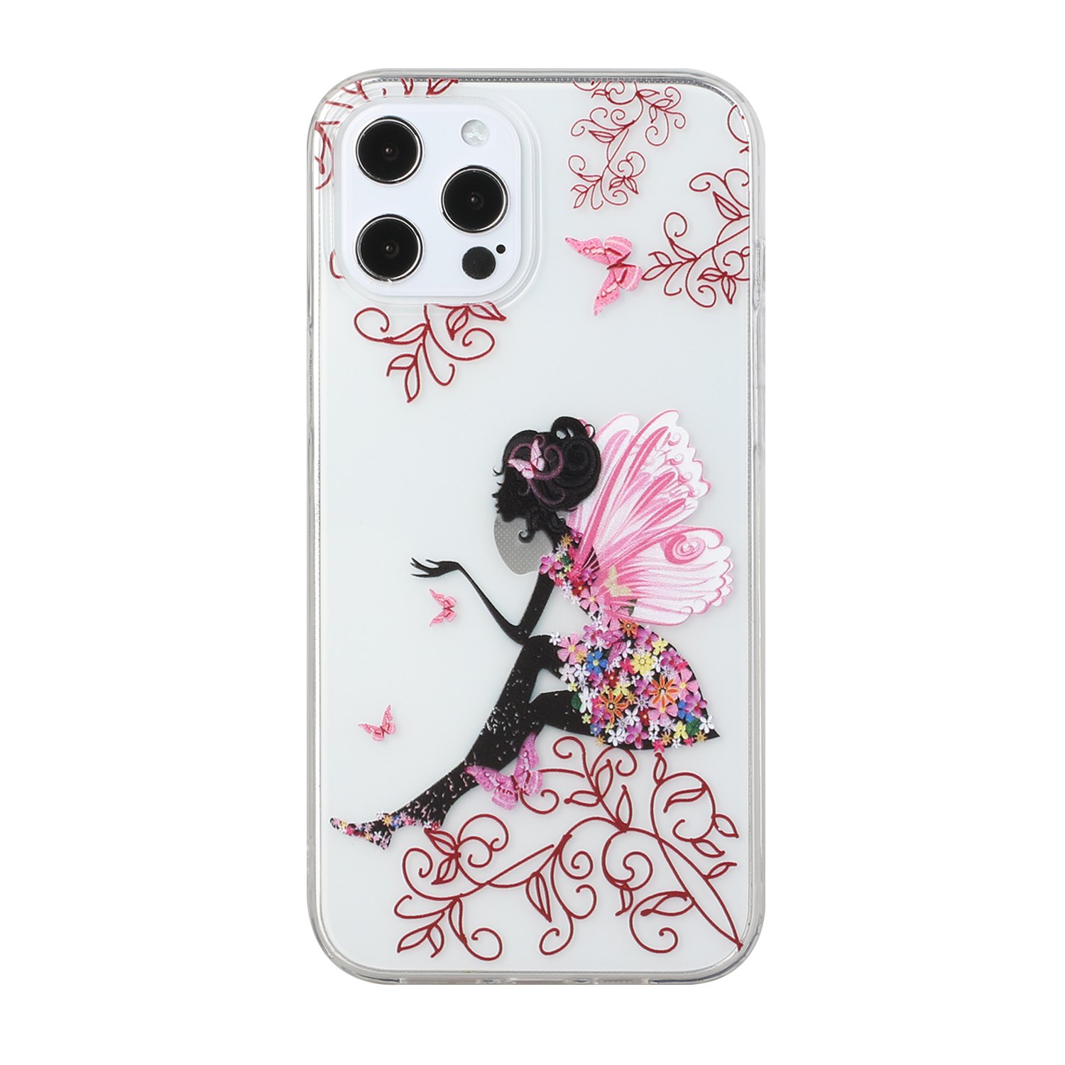 

New Style Pattern Printing TPU Case for iPhone 12 Pro/12 Cover - Flowered Beauty, iPhone 12 Pro