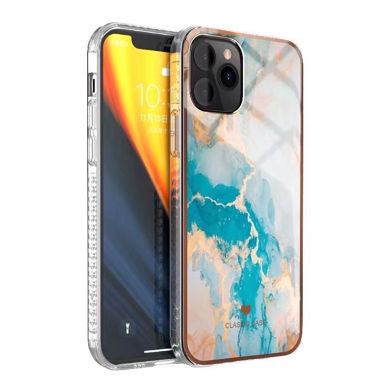 

Beautiful IMD Design Marble Pattern TPU Phone Case for iPhone 12/12 Pro - Style J, iPhone 12