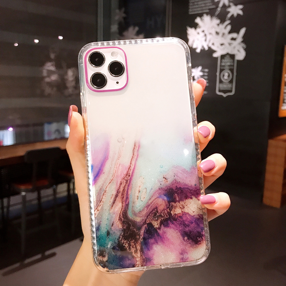 

Soft TPU IMD Rendering Pattern Cope Cope Cover Для Iphone 12/12 Pro - Стиль C, iPhone 12