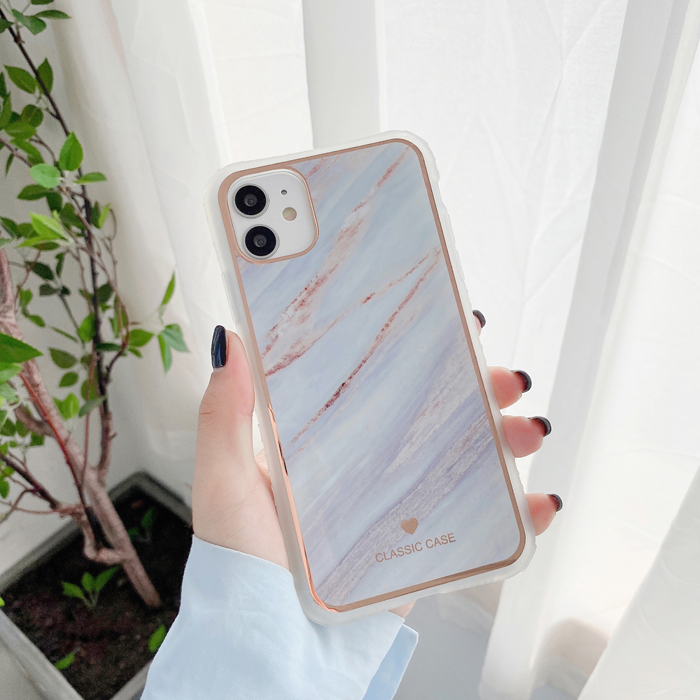 

Marbling Pattern IMD Workmanship TPU Soft Phone Cover Case for iPhone 12 mini - Style P, iPhone 12 mini