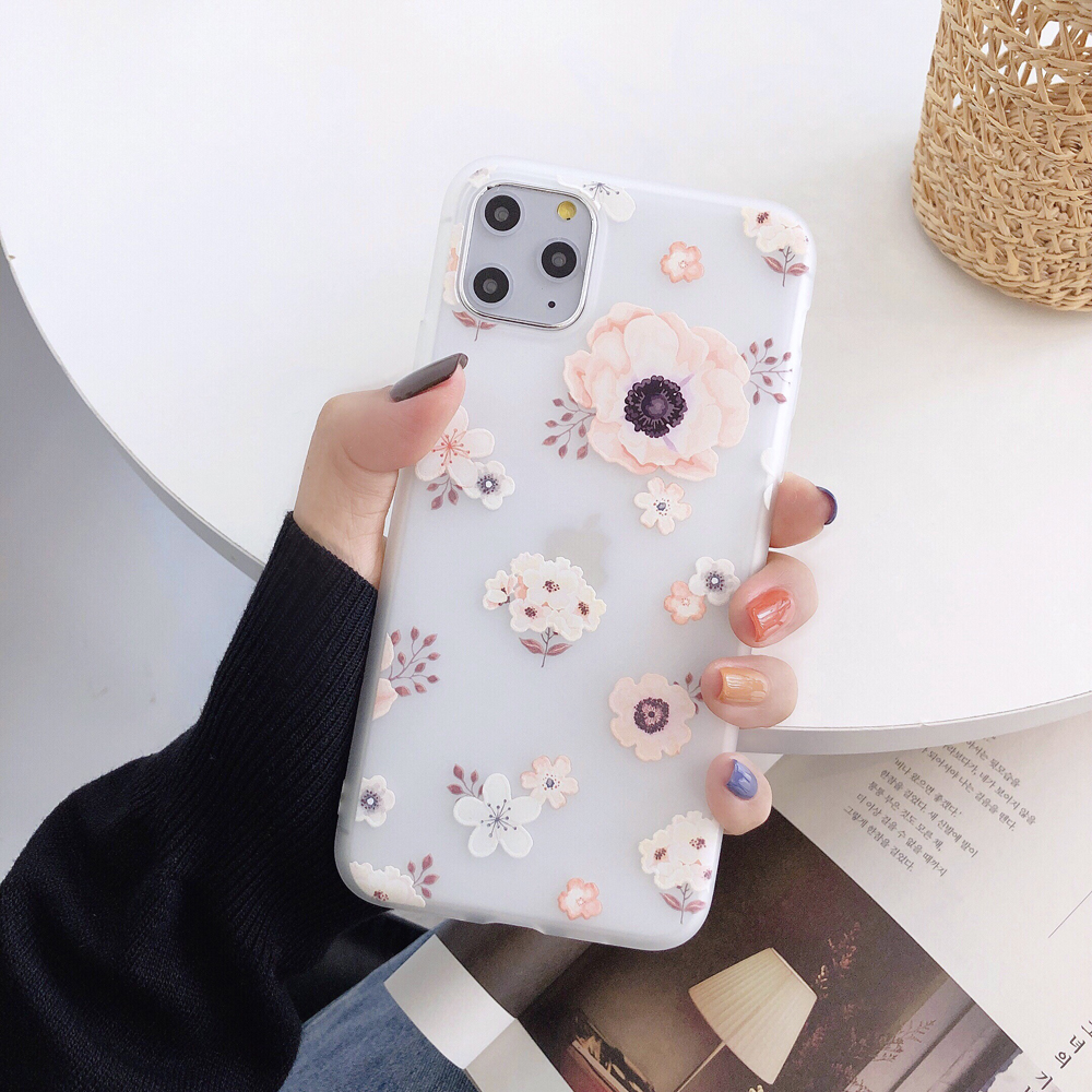 

Blossom Fantasy Series Pattern Printing Flower TPU Phone Cover Case for iPhone 12 Pro Max - Style A, iPhone 12 Pro Max