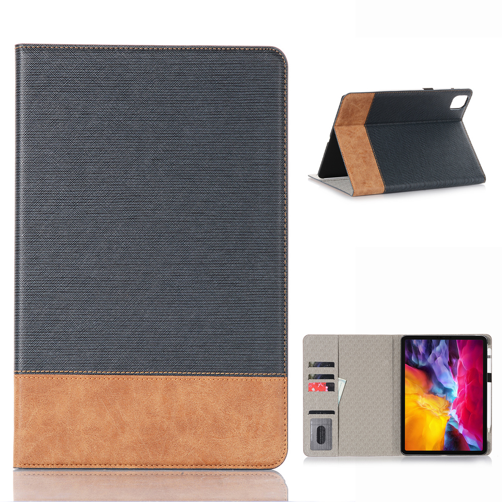

Splicing Cross Texture Leather Smart Cover with Wallet for iPad Pro 11-inch (2018)/(2020)/Air (2020) - Blue, iPad Pro 11-inch (2020)