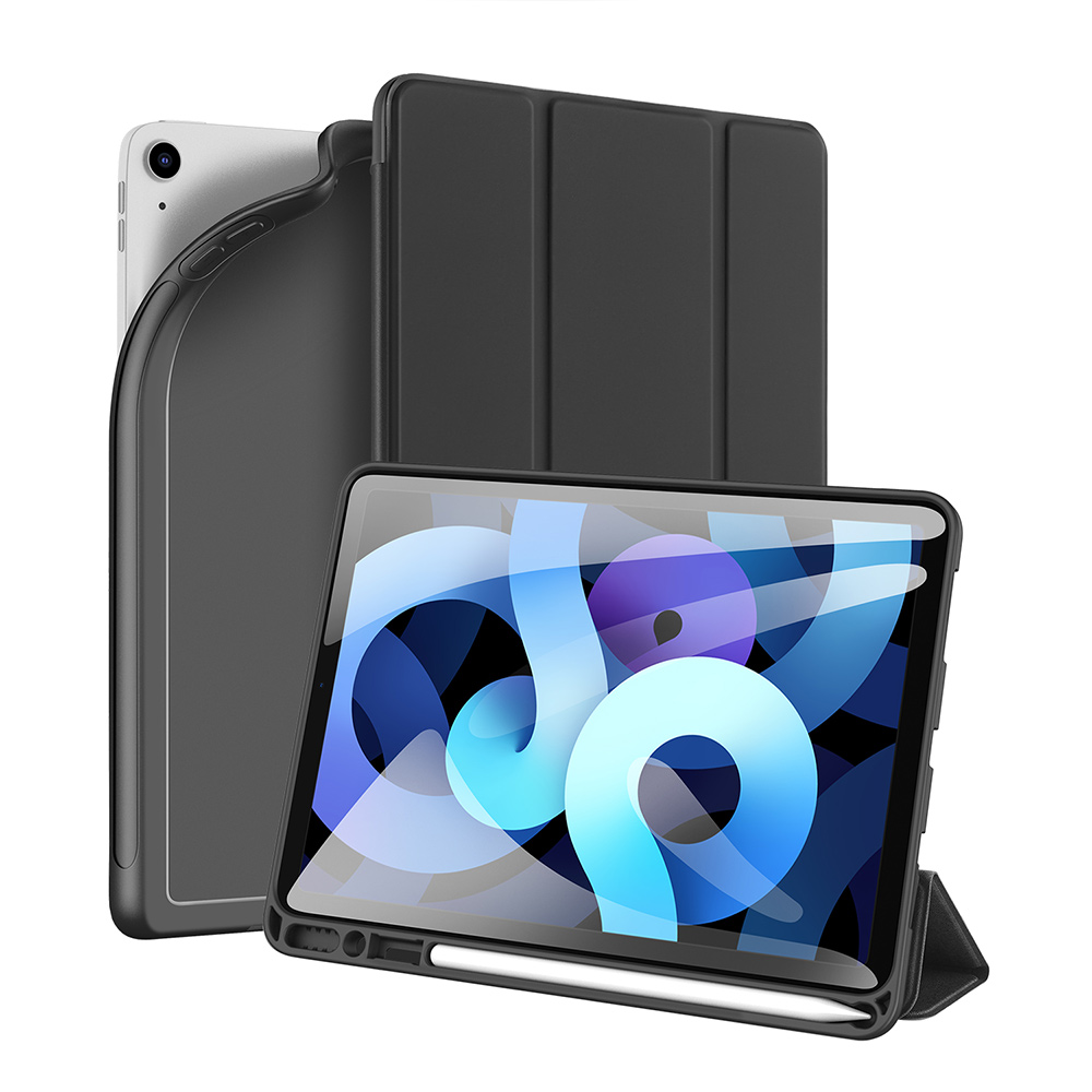 

DUX DUCIS Business Style PU Leather Tablet Case Tri-fold Stand for iPad Air (2020) - Black, iPad Air (2020)