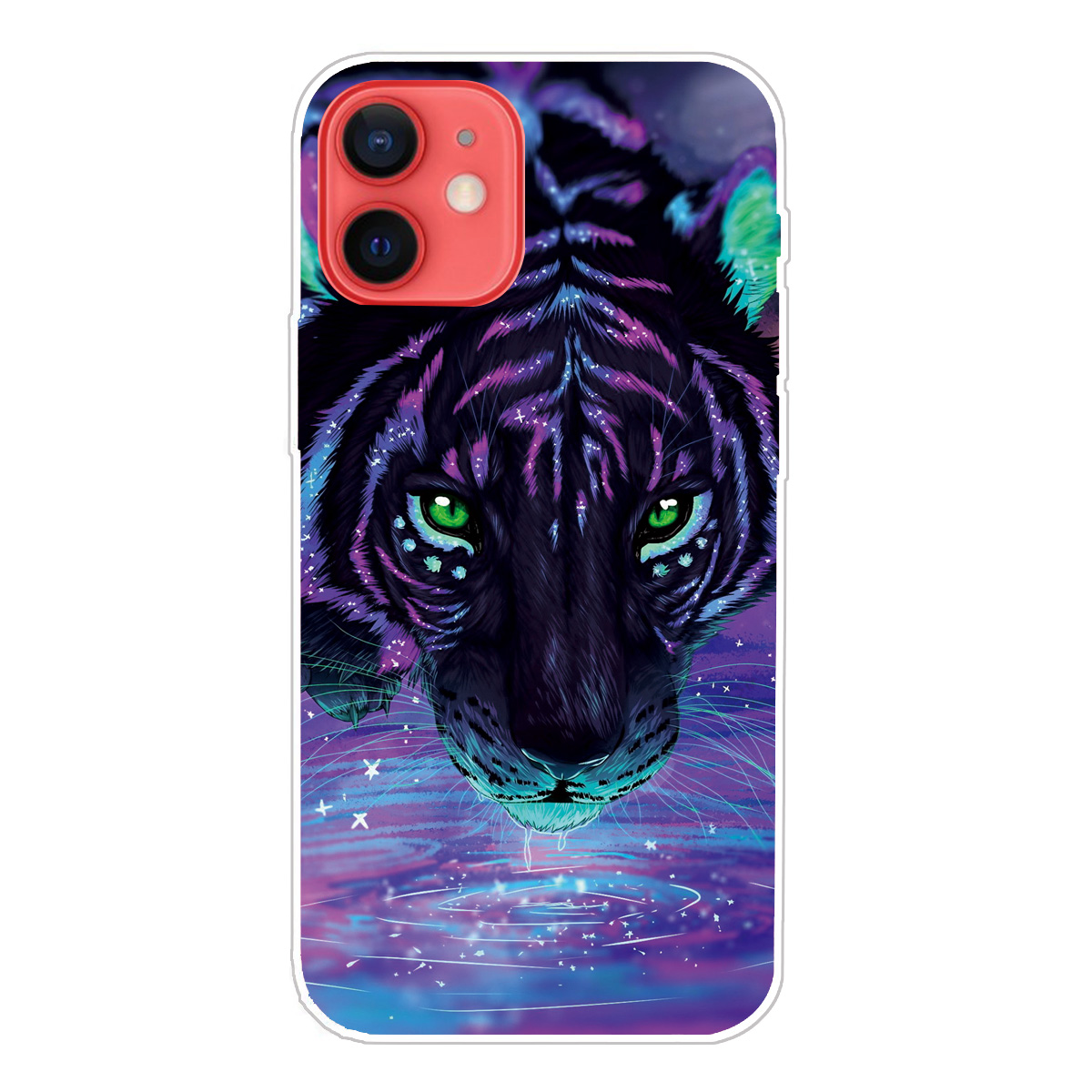 

Высокопродача Шаблон Печати TPU Телефонный Чехол Для IPhone 12 Mini - Тигр, iPhone 12 mini
