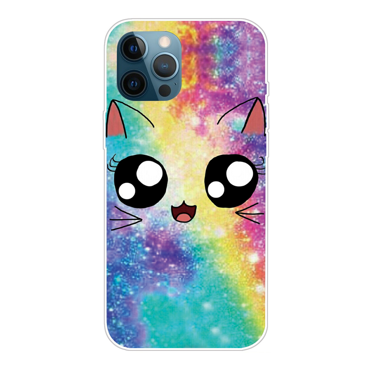 

High Transmittance Pattern Printing Shell for iPhone 12 Pro Max TPU Phone Case - Cute Pattern, iPhone 12 Pro Max