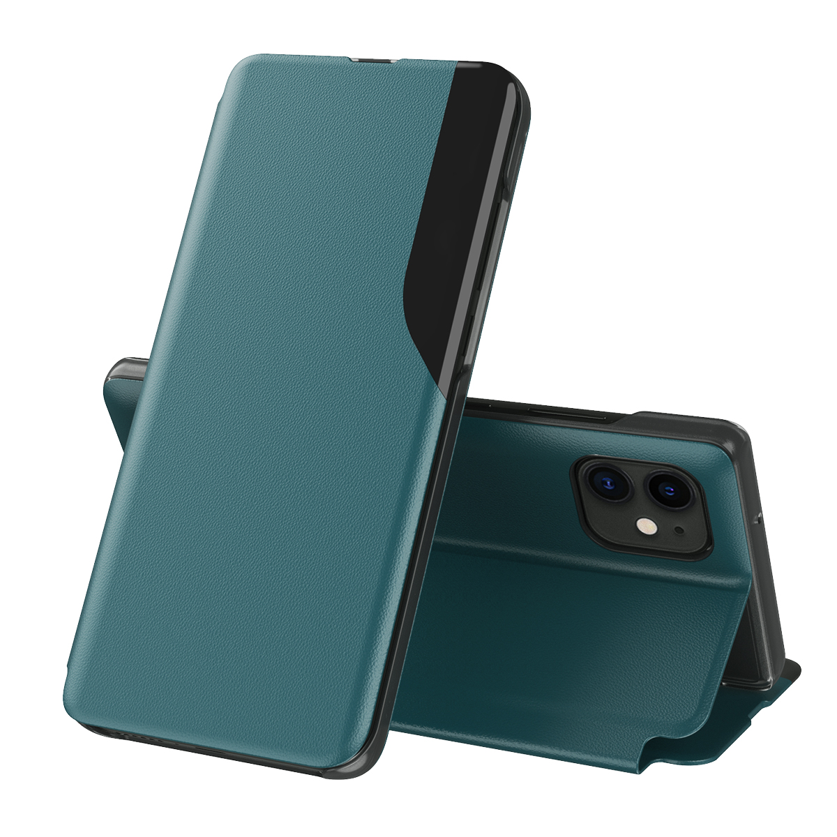

Stand View Window Cover for iPhone 11 Pro 5.8 inch Leather Case - Green, iPhone 11 Pro 5.8 inch