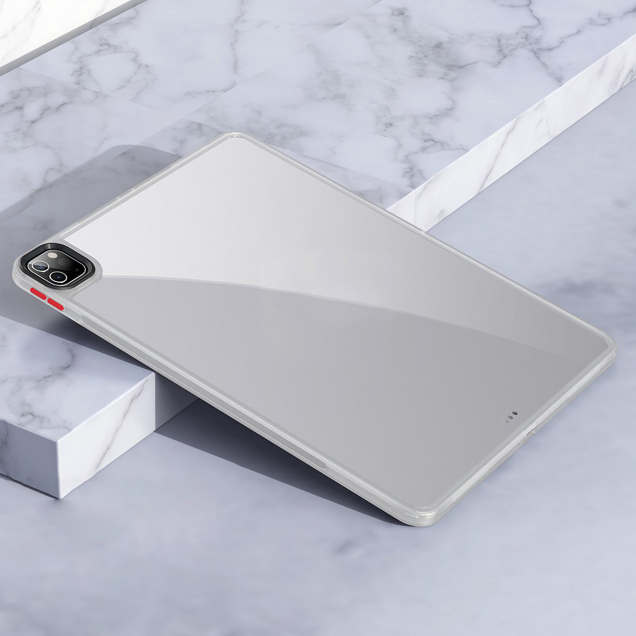 

Серия MANT Drop-ABPLIND PC + TPU BAMPER COVER COVER Для IPad Pro 11-дюймовый (2018) / (2020) / (2021) - Белый, iPad Pro 11-inch (2021)