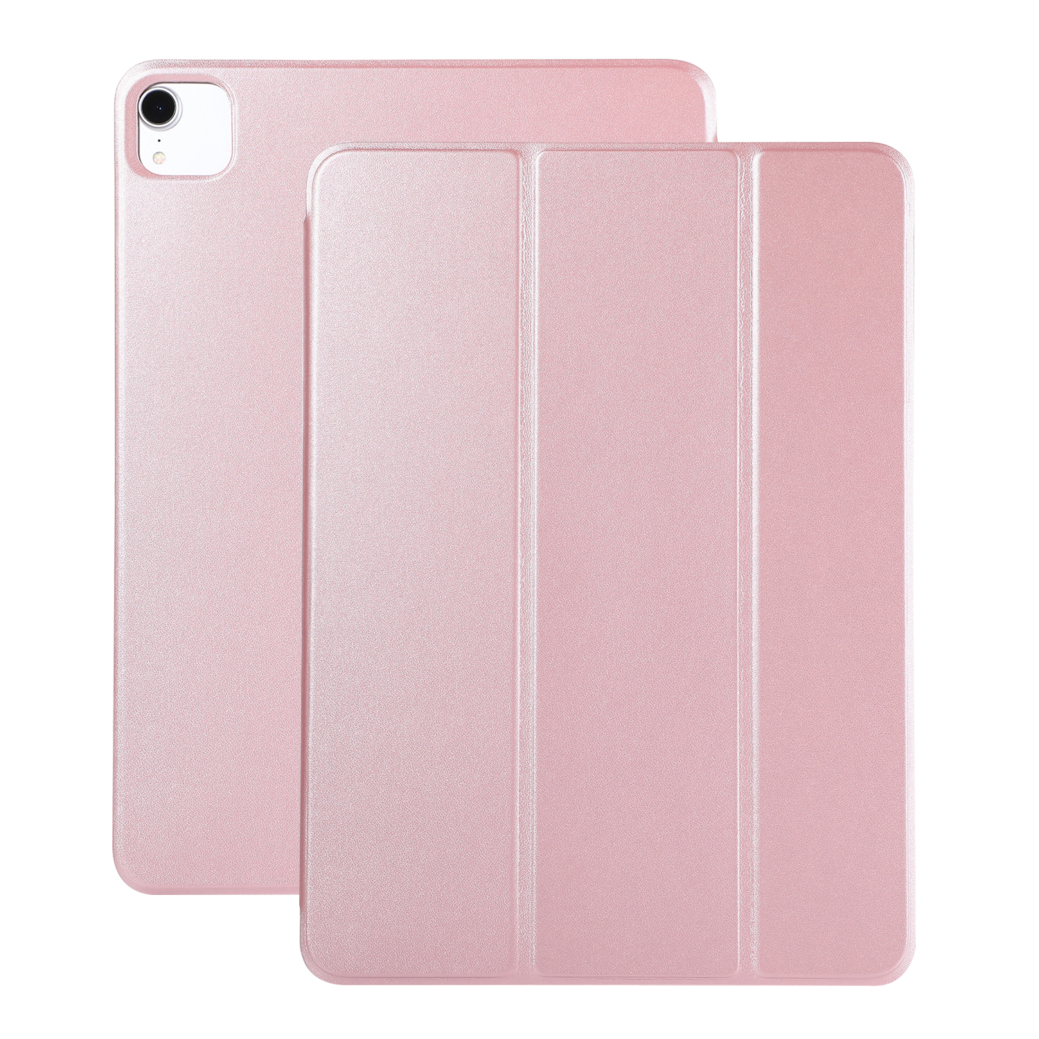 

Автопоглощаемый Жесткий PC + PU Кожаный Планшетный Оболочка Для IPad Pro 12,9-дюймовый (2018) / (2020) - Розовое Золото, iPad Pro 12.9-inch (2020)
