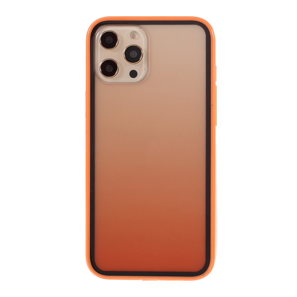 

Gradient Color Plastic + TPU Phone Cover for iPhone 12 Pro / iPhone 12 - Orange, iPhone 12 Pro