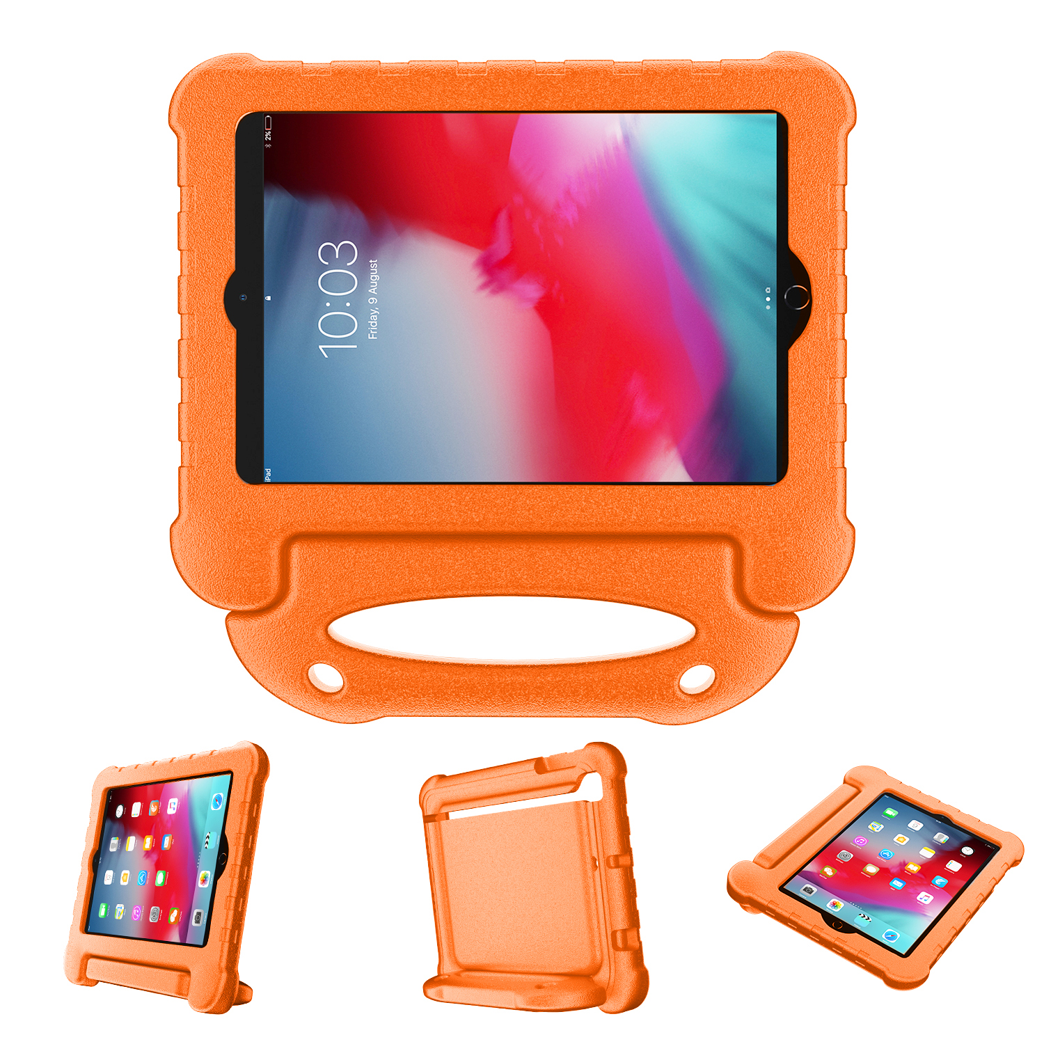 

Anti-shock Kickstand Handle EVA Tablet Case for iPad mini (2019) 7.9 inch/mini 4/Mini/Mini 2/mini 3- Orange, iPad mini (2019) 7.9 inch