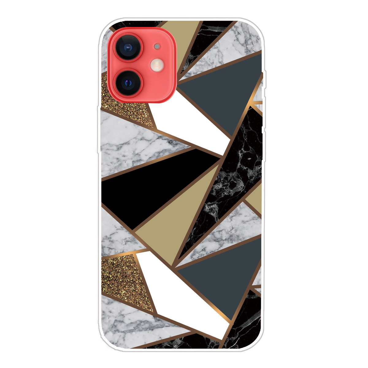 

ТПУ Мраморная Печать Печать Крышка Для IPhone 12 Mini - Стиль О., iPhone 12 mini
