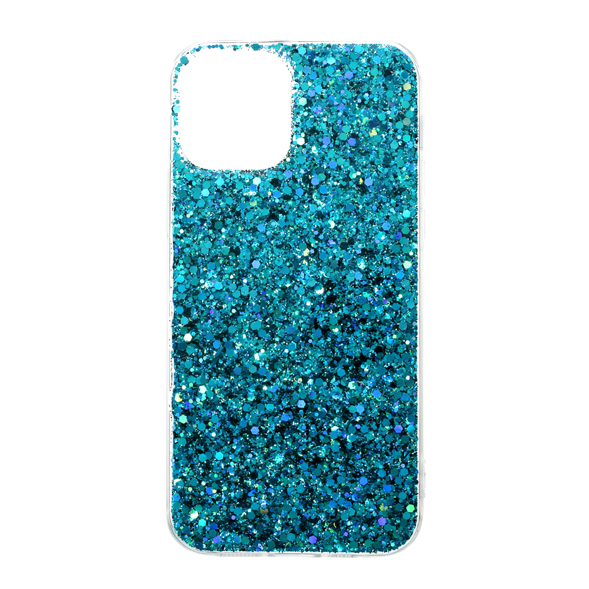 

Flash Powder Acrylic + TPU Чехол Для Телефона Для IPhone 12 Mini - Голубые, iPhone 12 mini