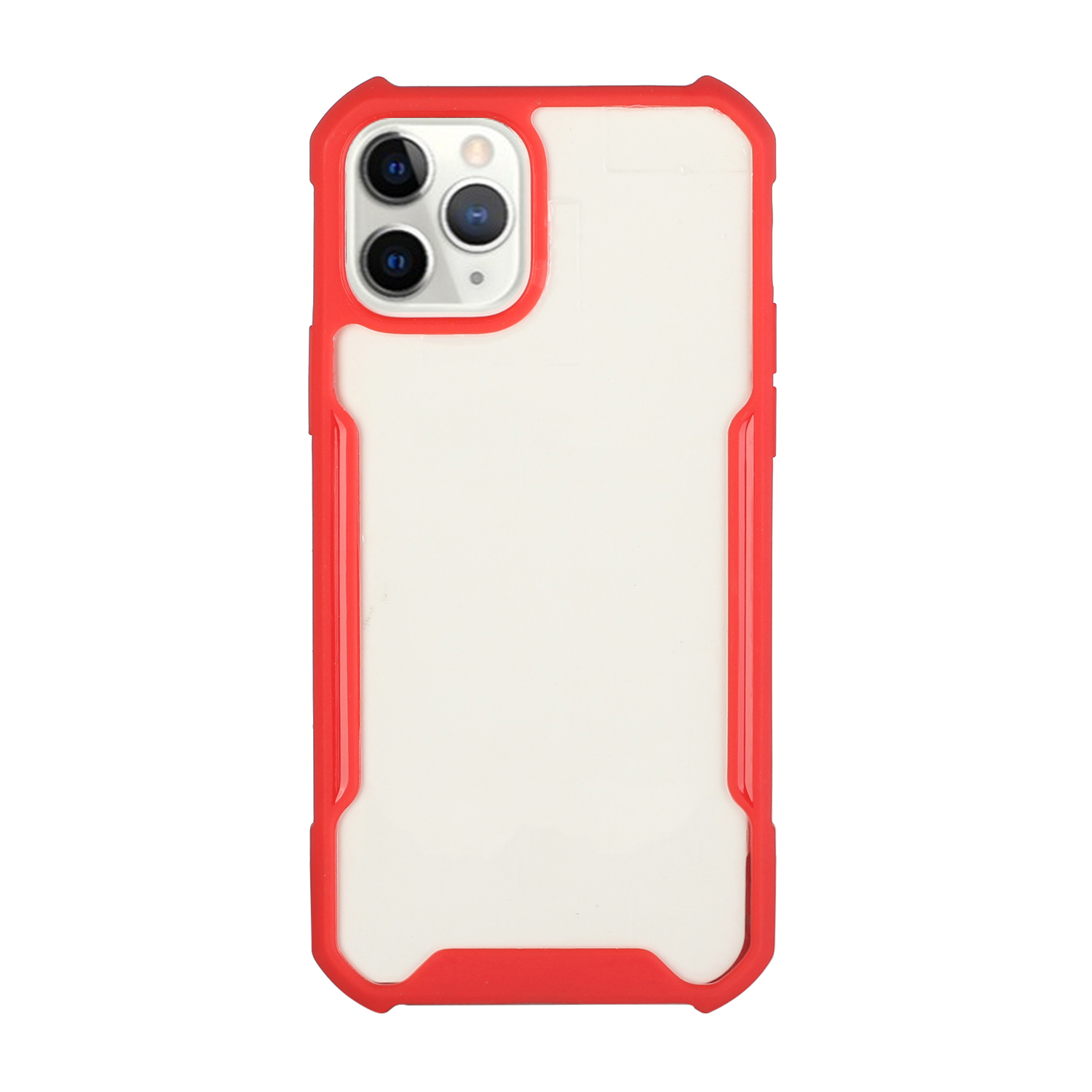 

Shockproof Hard Acrylic Phone Case for iPhone 12 - Red, iPhone 12