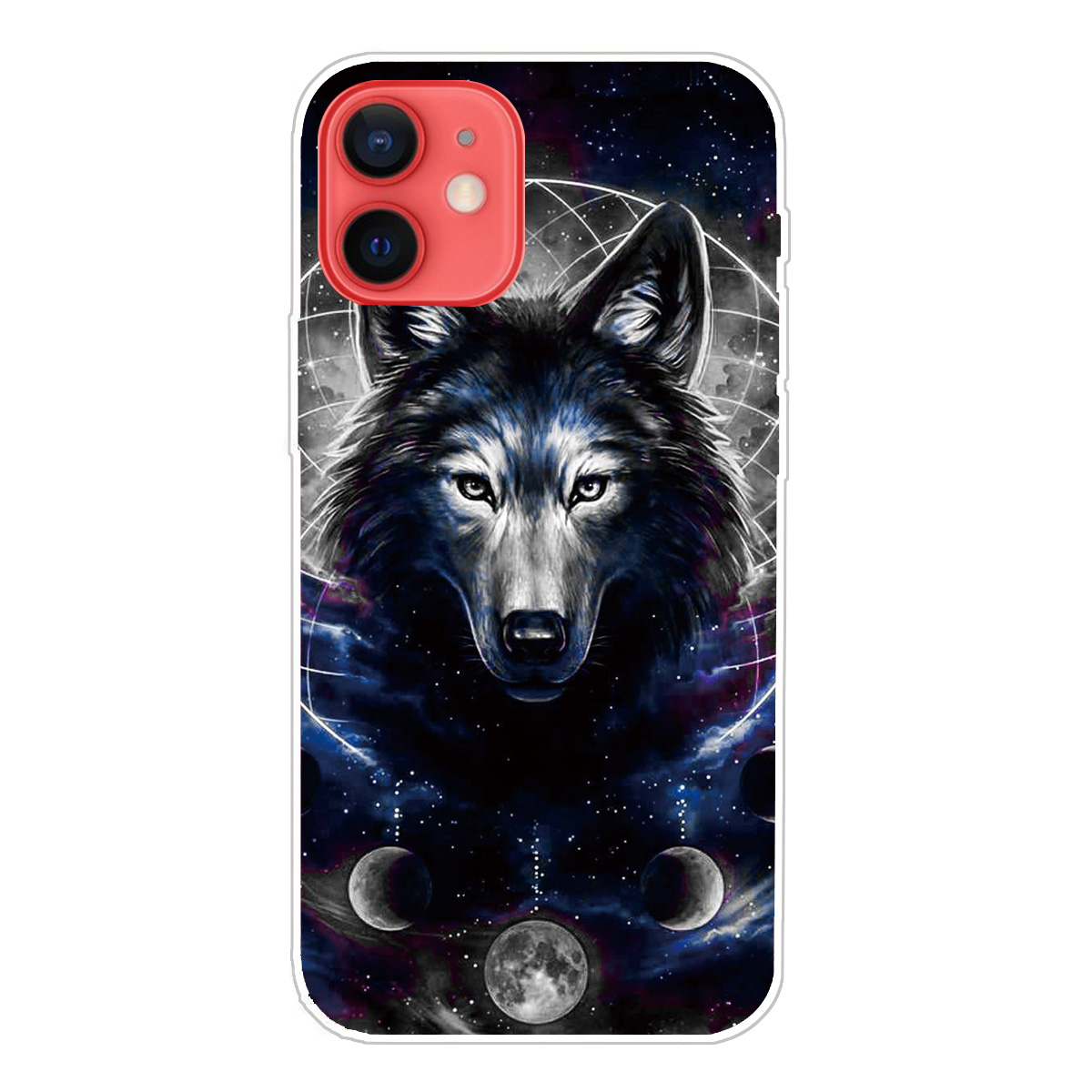 

Pattern Printing TPU Phone Case for iPhone 12 Mini - Wolf, iPhone 12 mini