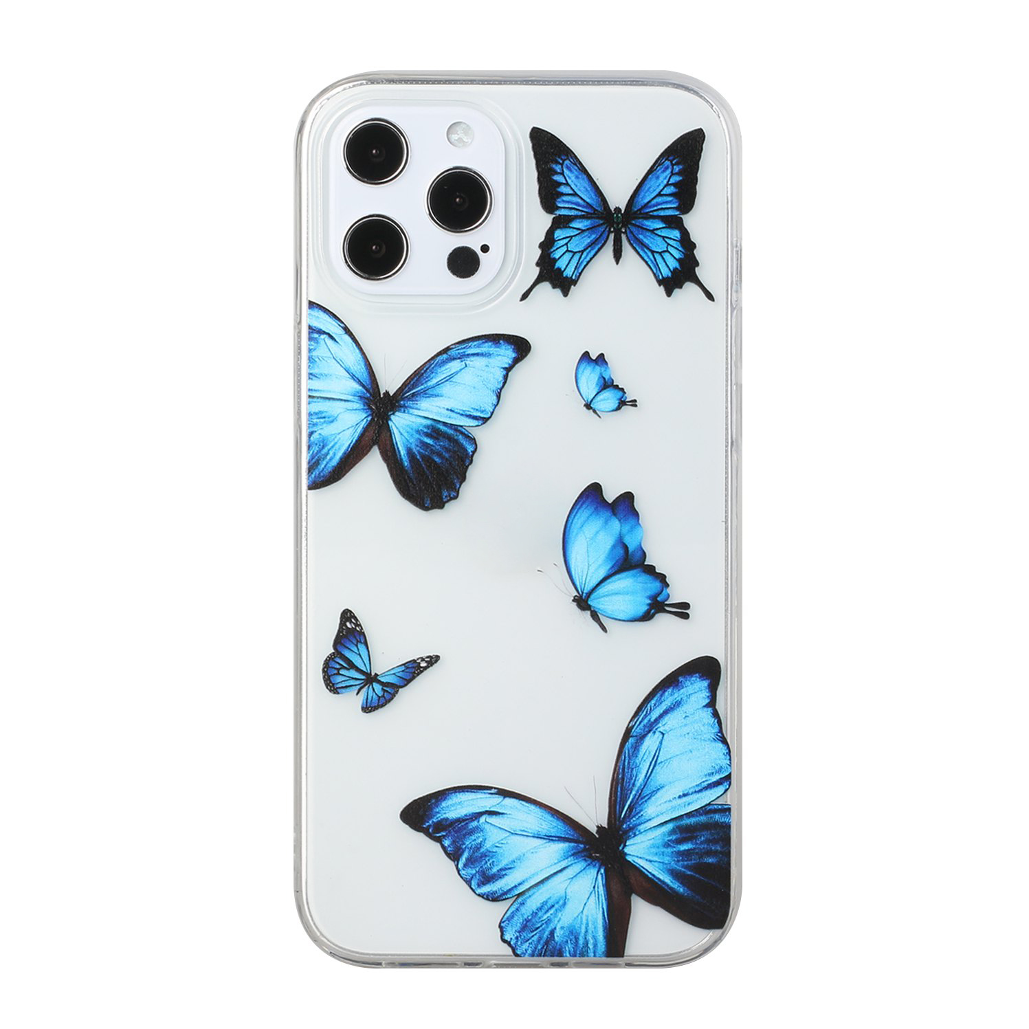 

Pattern Printing Design Flexible TPU Phone Case for iPhone 12 Pro Max - Butterfly, iPhone 12 Pro Max