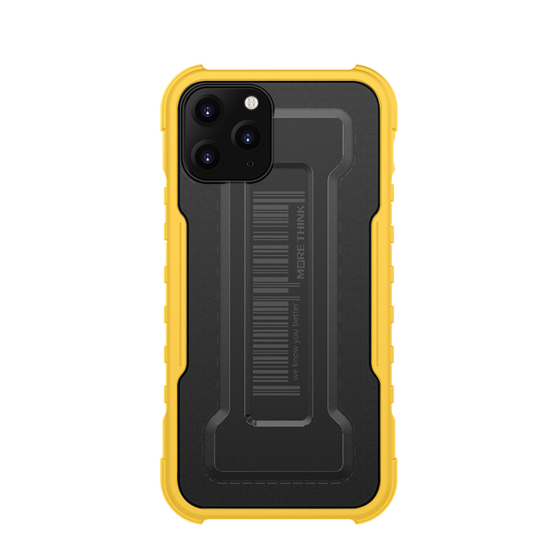 

Морской Жесткий ПК + ТПУ Телефон Чехол Ударосодержащий Чехол Для IPhone 12 Mini - Желтый, iPhone 12 mini