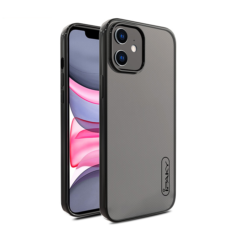 

Ipaky Color Fireain Series Soft TPU Сотовый Телефон Защитный Чехол Для IPhone 12 Mini - Чернить, iPhone 12 mini