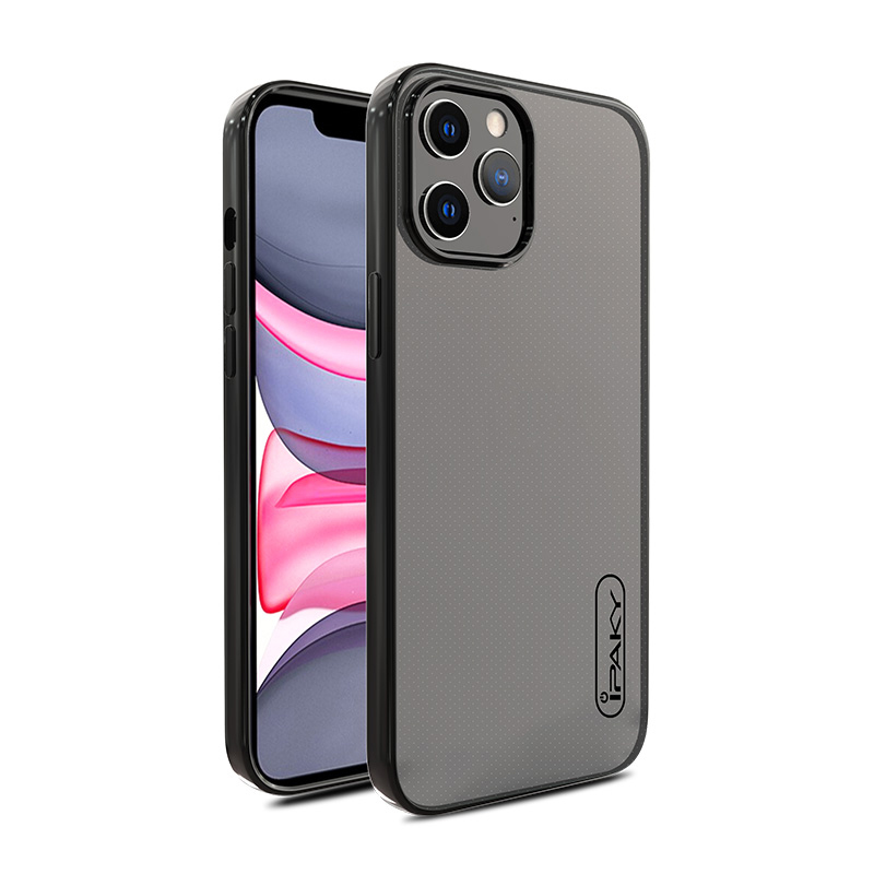 

Ipaky Color Fireain Series Soft TPU Сотовый Телефон Защитный Чехол Для IPhone 12 Pro / IPhone 12 - Чернить, iPhone 12 Pro