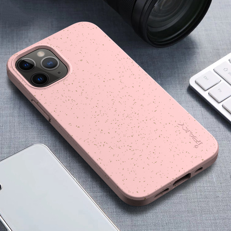 

IPaky Eco-Friendly Пшеничная Солома POOL TPU Для IPhone 12 Pro / 12 Cover - Розовый, iPhone 12 Pro
