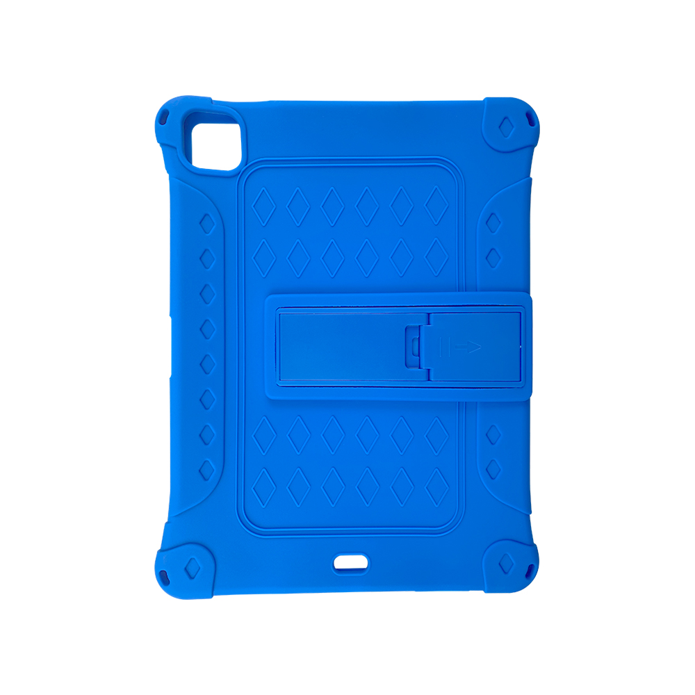 

Shock-Absorbed Silicone Tablet Protector Case with Folded Kickstand for iPad Pro 11-inch (2021)(2020)(2018)/Air (2020)/Air (2022) - Blue, iPad Pro 11-inch (2021)