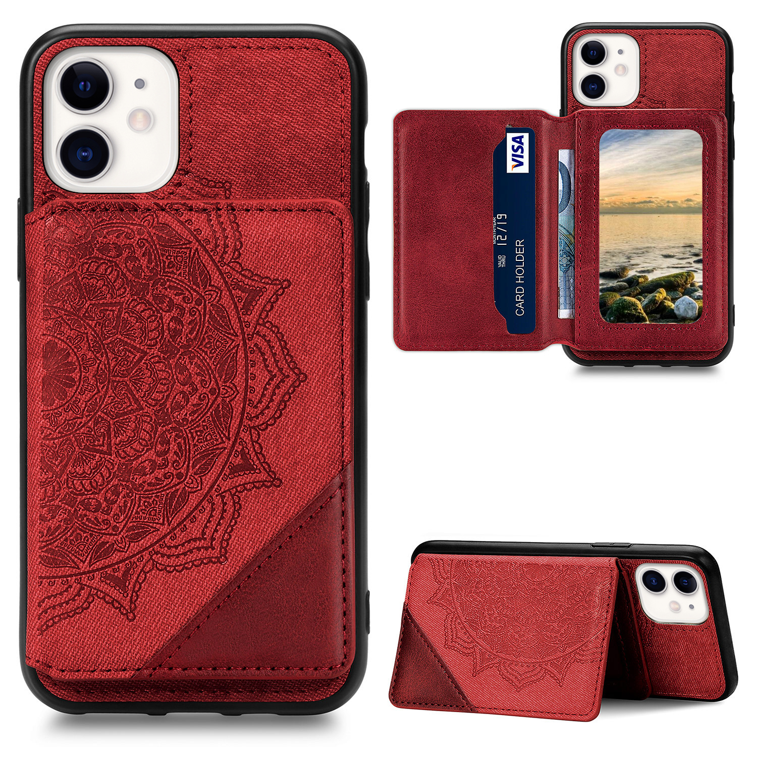 

Мандала Цветка - Красный, iPhone 11 6.1 inch