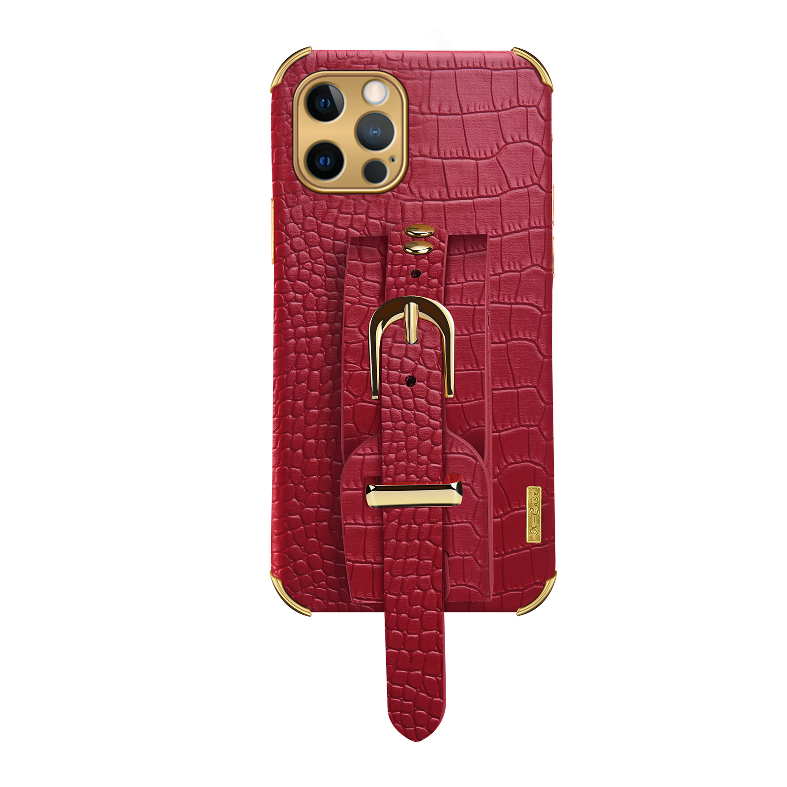 

6D Ecloplating Crocodile Texture Bess Bess Best Cute Cotemed Chace Tpu Phone Case Для Iphone 12 Pro Max - Красный, iPhone 12 Pro Max