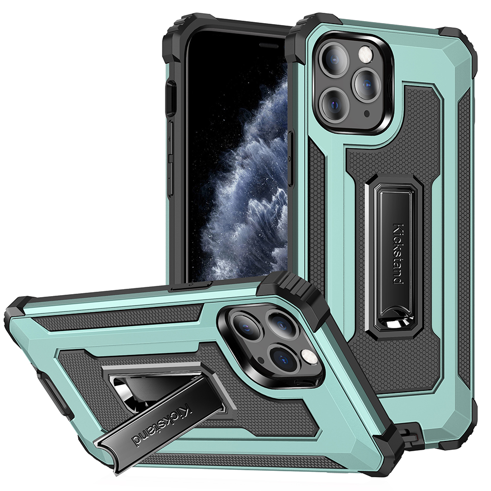 

Джаз Серии Сотовый Телефон Гибридный Чехол Капюшовый Корпус Для IPhone 11 Pro 5,8 Дюйма - Зеленый, iPhone 11 Pro 5.8 inch