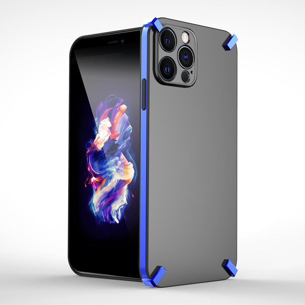 

Х-Four Series Амортизационный Пластиковый Мобильный Телефон Задний Чехол Для IPhone 12 Pro - Синий, iPhone 12 Pro