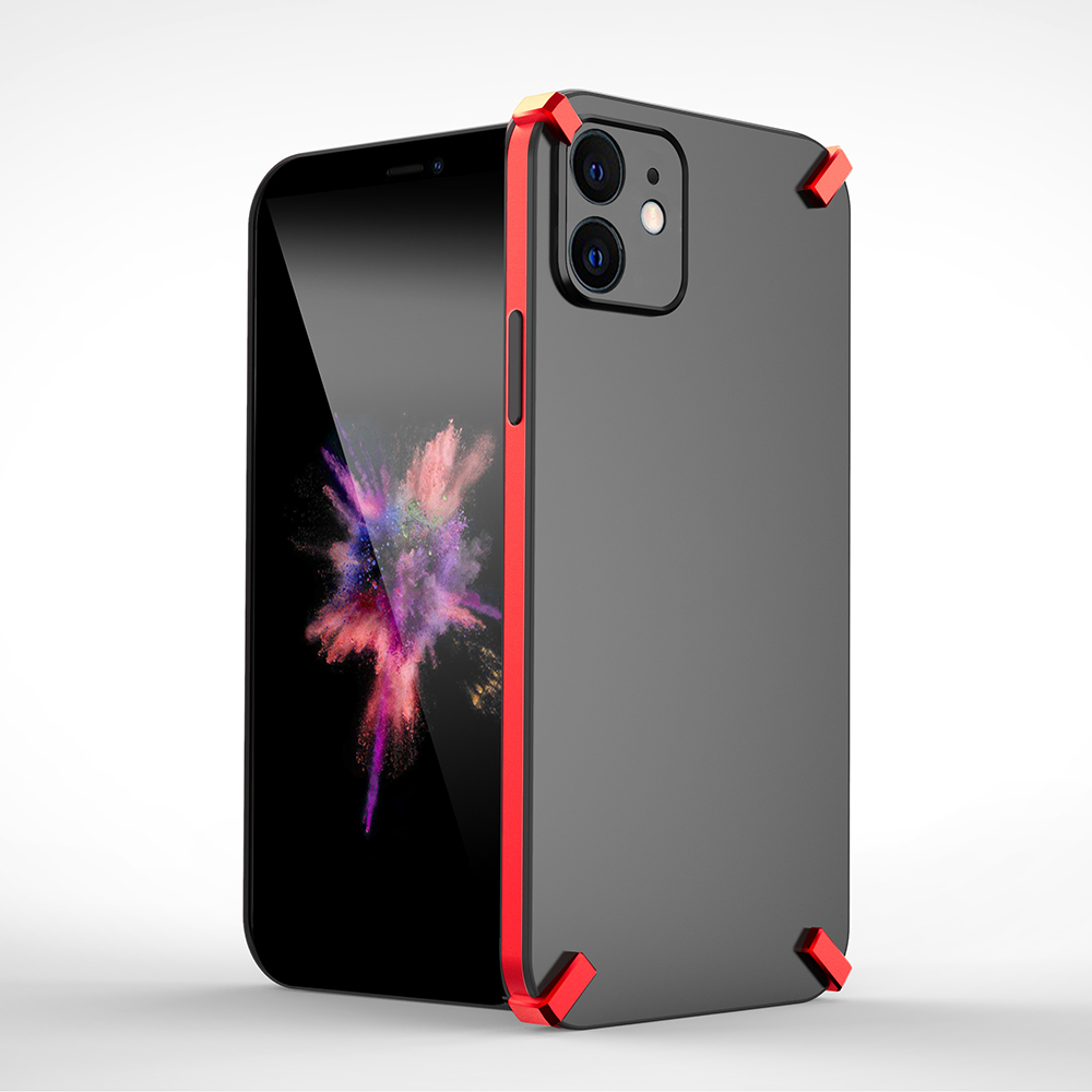 

Х-Four Series Амортизарный Пластиковый Телефон Задний Чехол Для IPhone 12 - Красный, iPhone 12