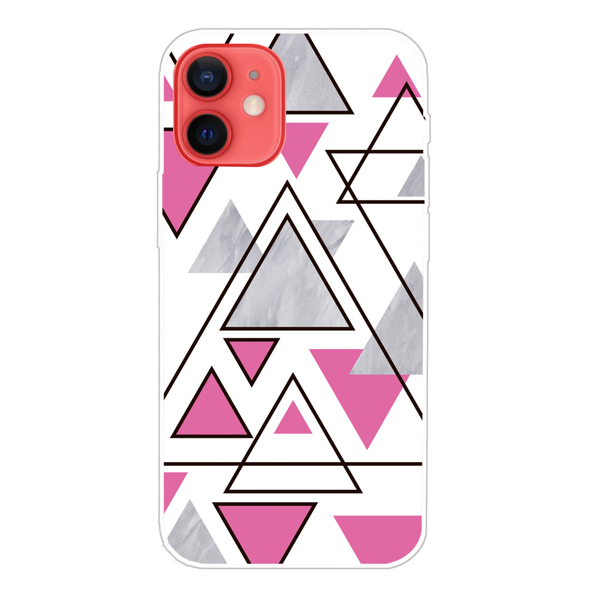 

Marble Pattern Soft TPU Phone Protection Back Case Cover for iPhone 12 mini - Style I, iPhone 12 mini