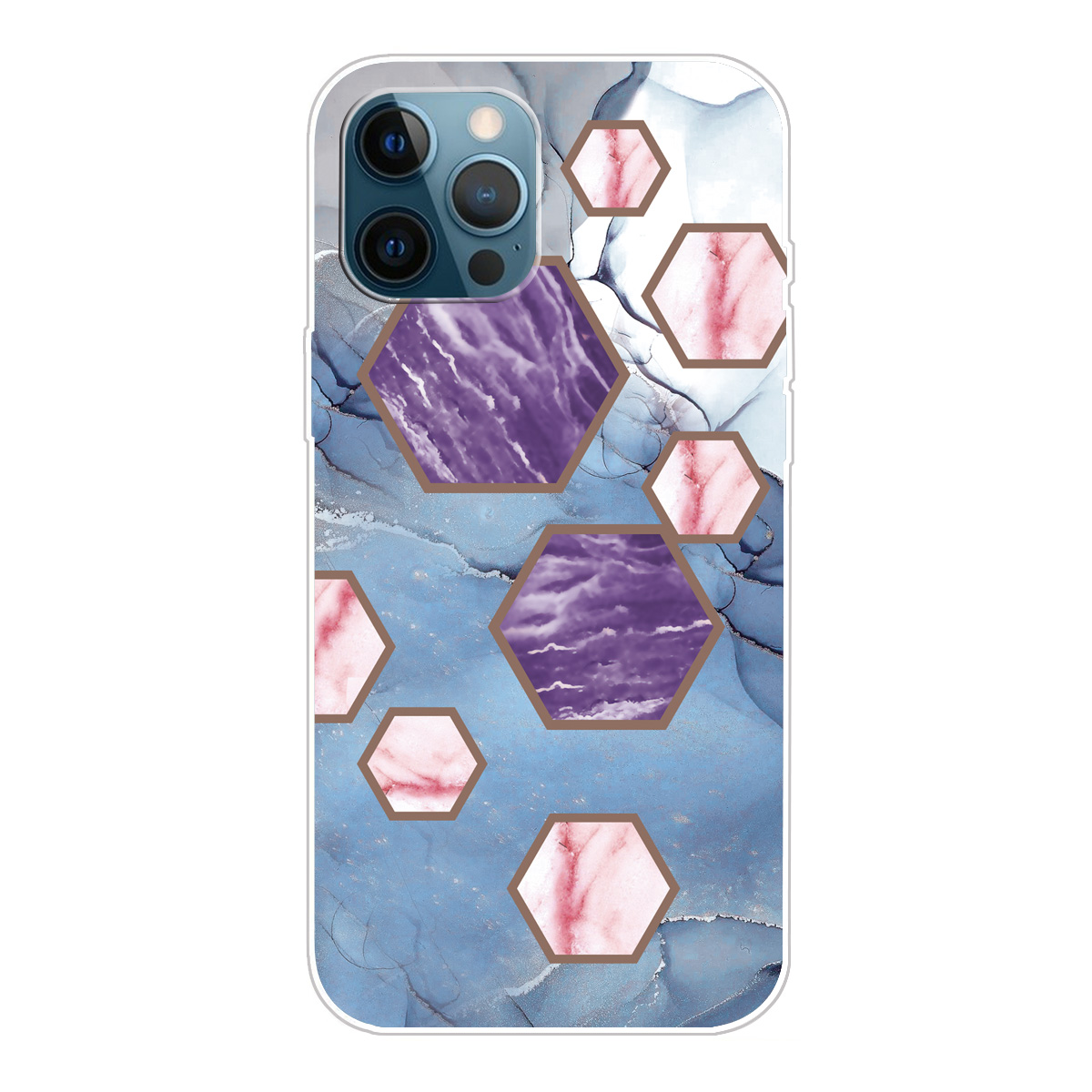 

Drop-proof Marble Pattern TPU Phone Case for iPhone 12 Pro / iPhone 12 - Style B, iPhone 12 Pro