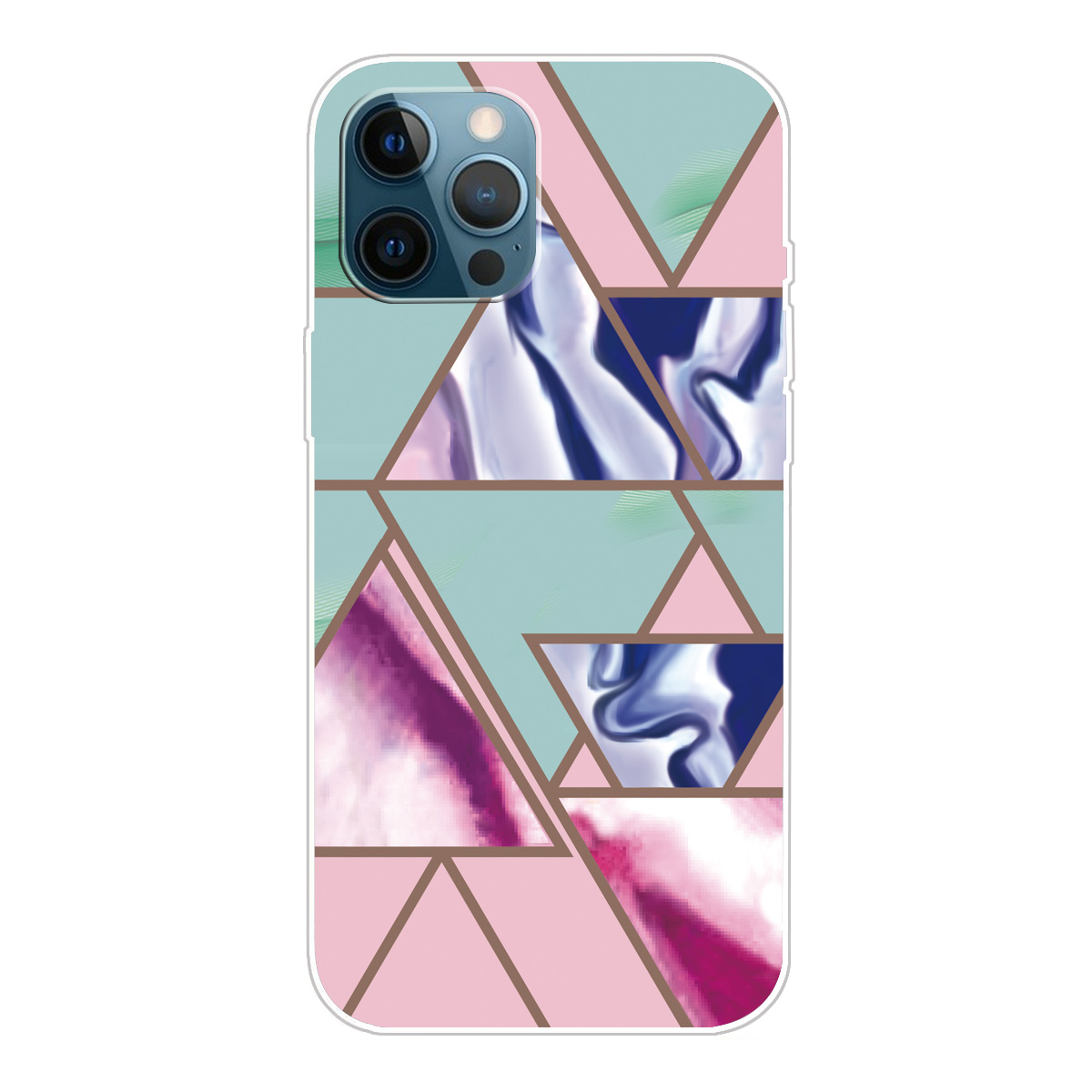 

Спальный Мраморный Рисунок TPU Чехол Для Телефона Для IPhone 12 Pro / iPhone 12. - Стиль D., iPhone 12 Pro