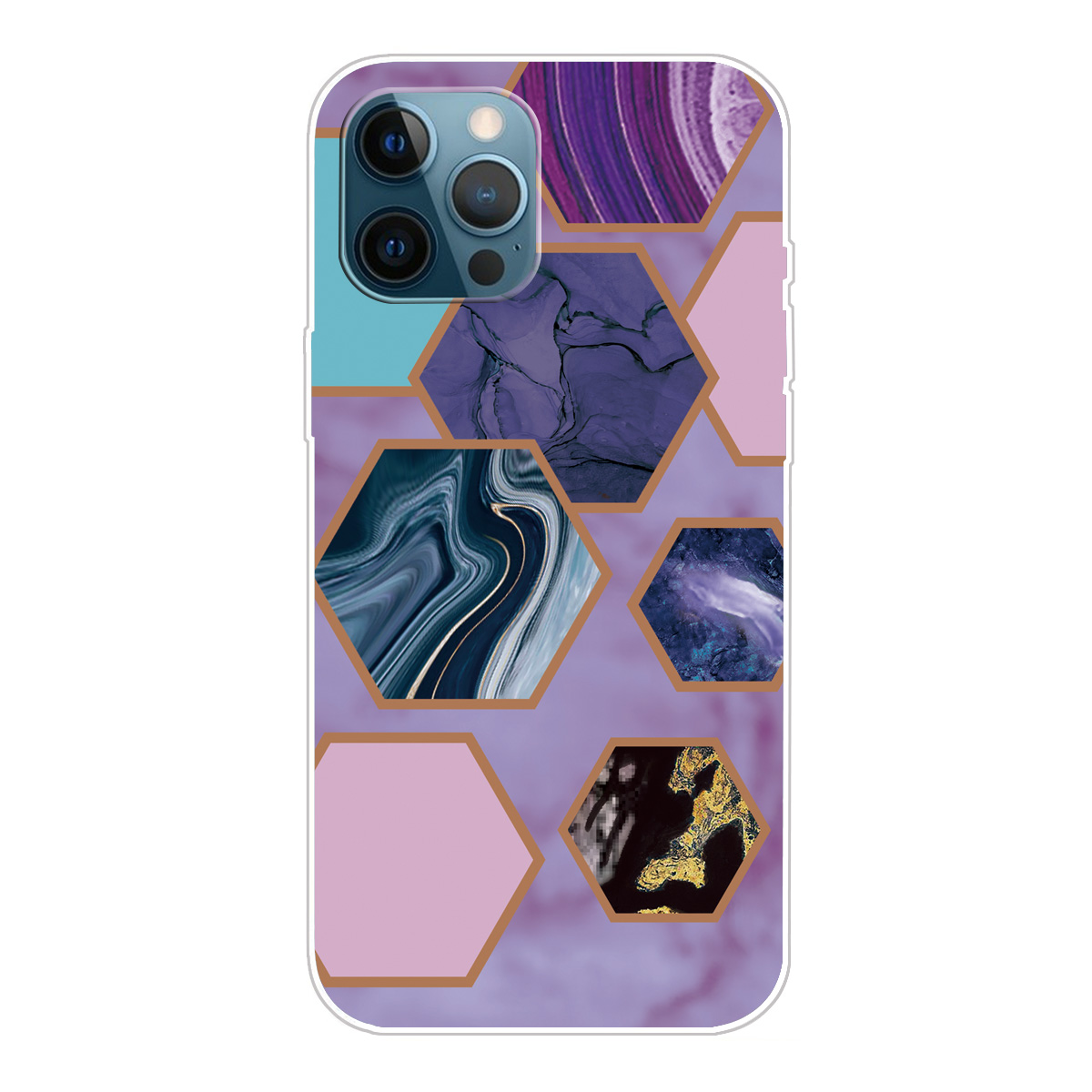 

Спальный Мраморный Рисунок TPU Чехол Для Телефона Для IPhone 12 Pro / iPhone 12. - Стиль E., iPhone 12 Pro