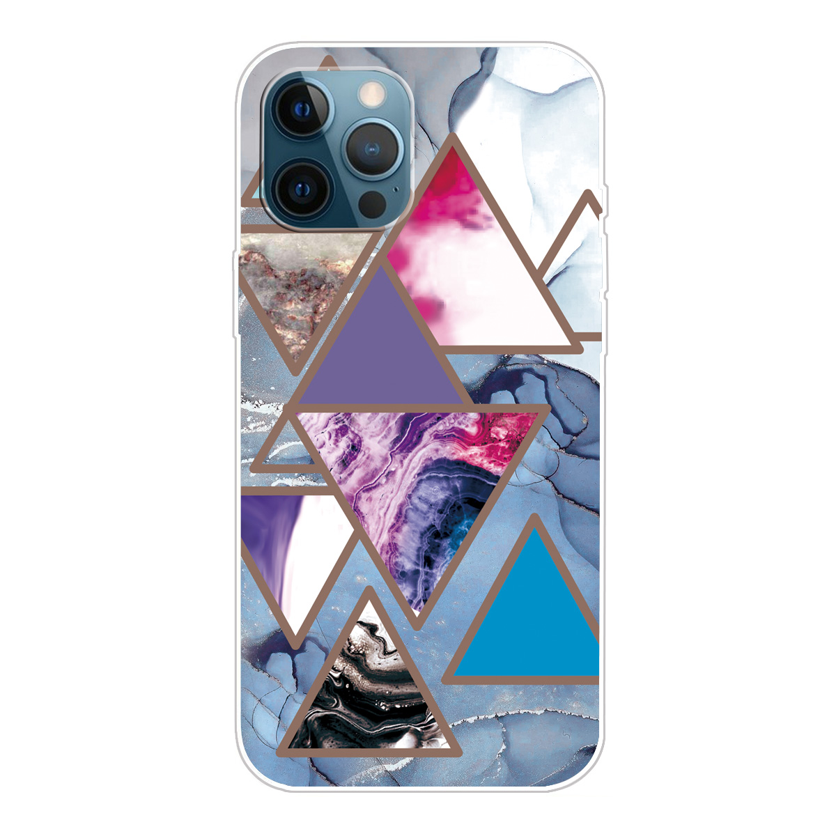 

Drop-proof Marble Pattern TPU Phone Case for iPhone 12 Pro / iPhone 12 - Style H, iPhone 12 Pro