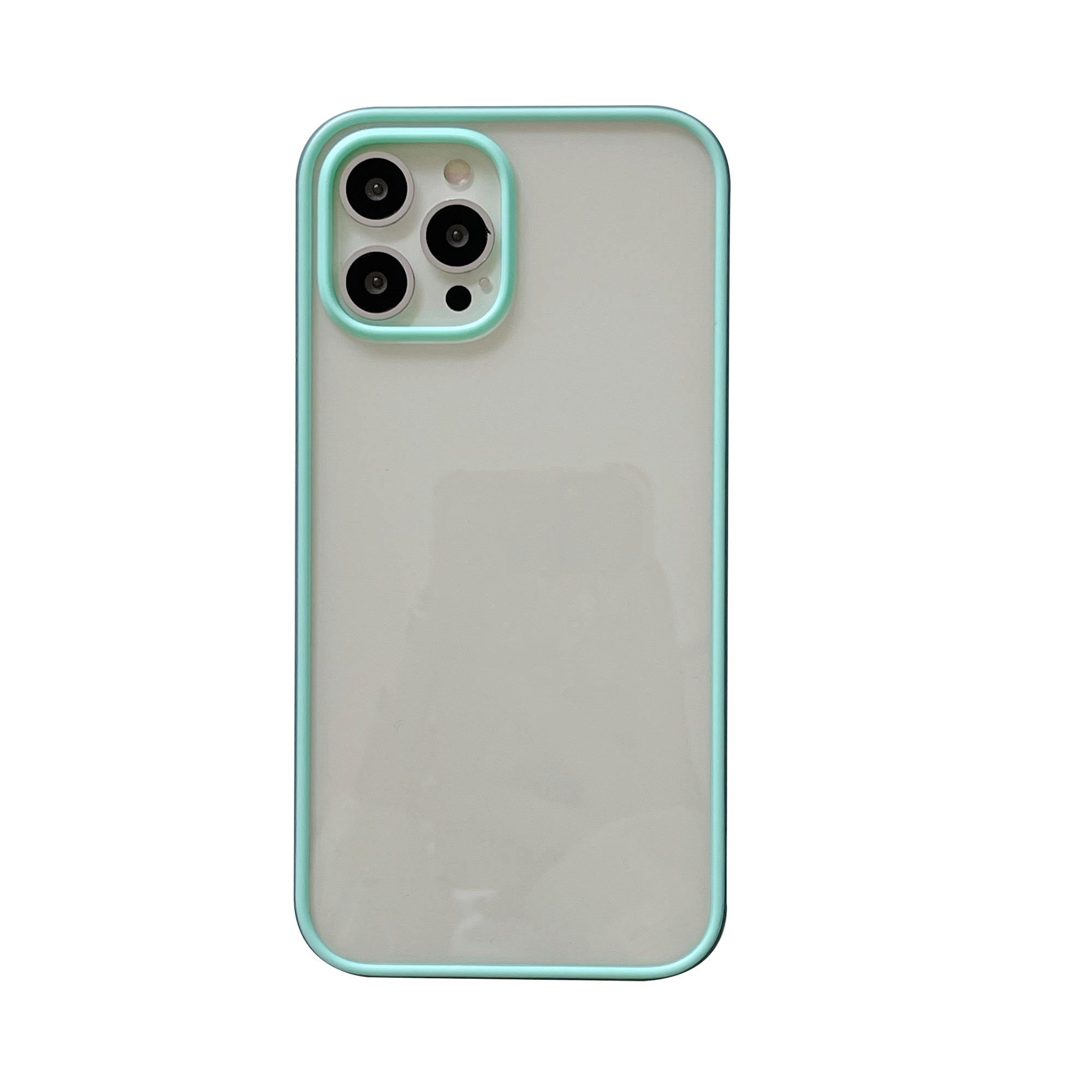 

Рамка TPU + Панель Задней Панели ПК Ошибка Телефона Shell Для IPhone 12/12 Pro Hybrid Cover Case - Светло-зеленый, iPhone 12