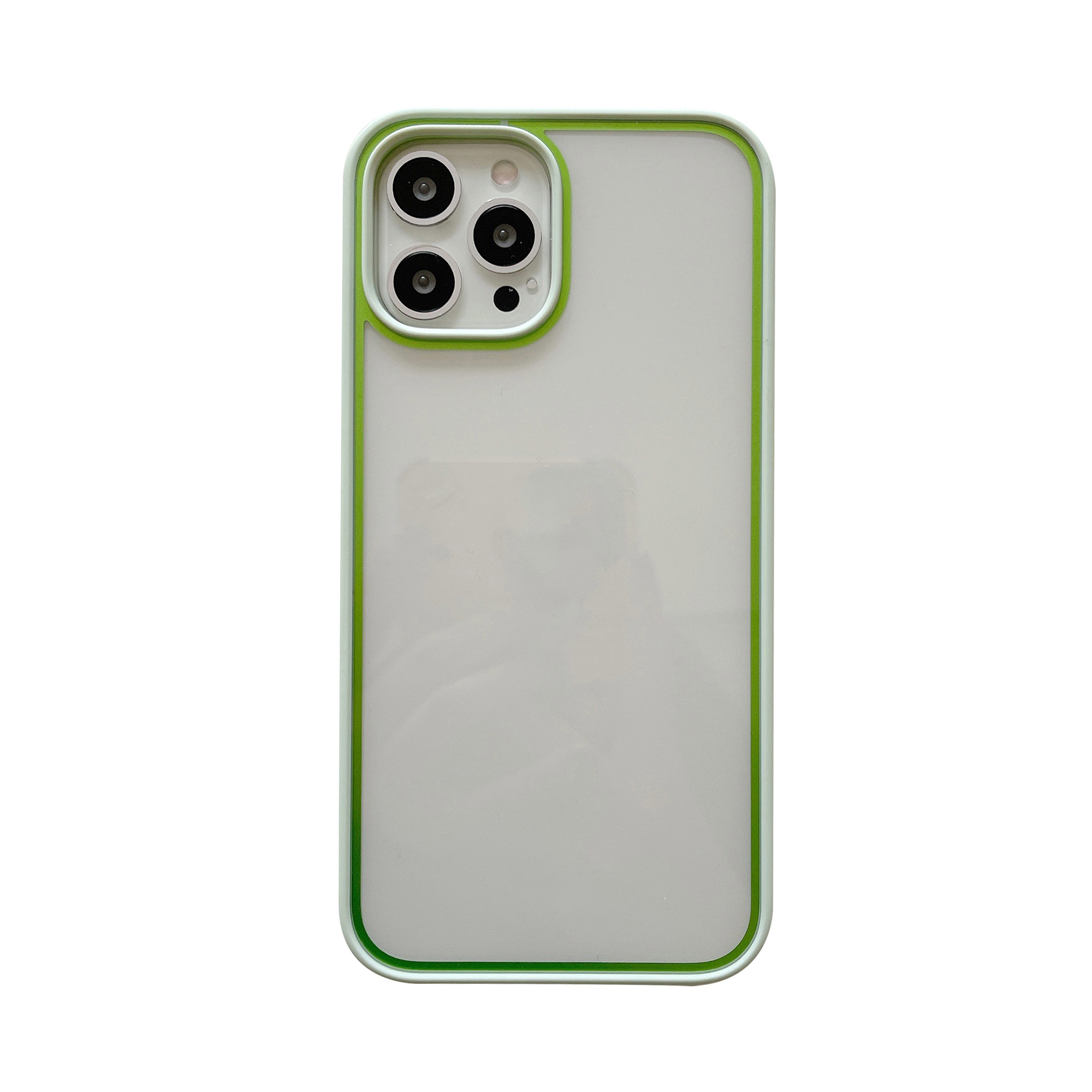 

Освежающаяся Серия Contrast Color TPU + ПК Телефон Назад Чехол Для IPhone 12 Pro Max - Светло-зеленый, iPhone 12 Pro Max