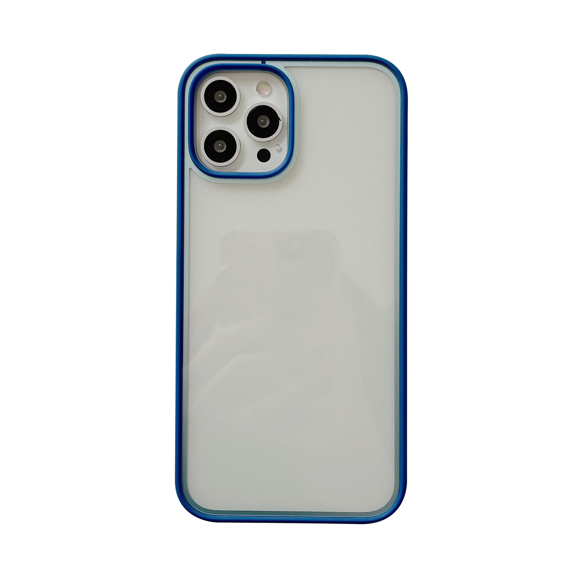 

Освежающаяся Серия Contrast Color TPU + ПК Телефон Назад Чехол Для IPhone 12 Pro Max - Темно-синий, iPhone 12 Pro Max