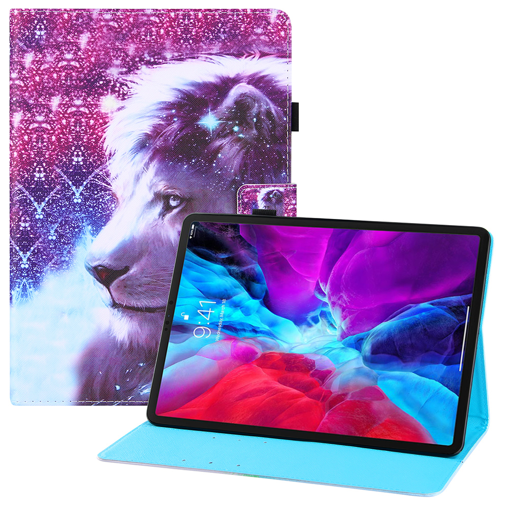 

Полная Защита Печати Кожаной Планшет Для Ipad Pro 10,5 Дюйма (2017)/Air 10,5 Дюйма (2019) /10.2 (2021)/(2020)/(2019) - Лев, iPad 10.2 (2020)