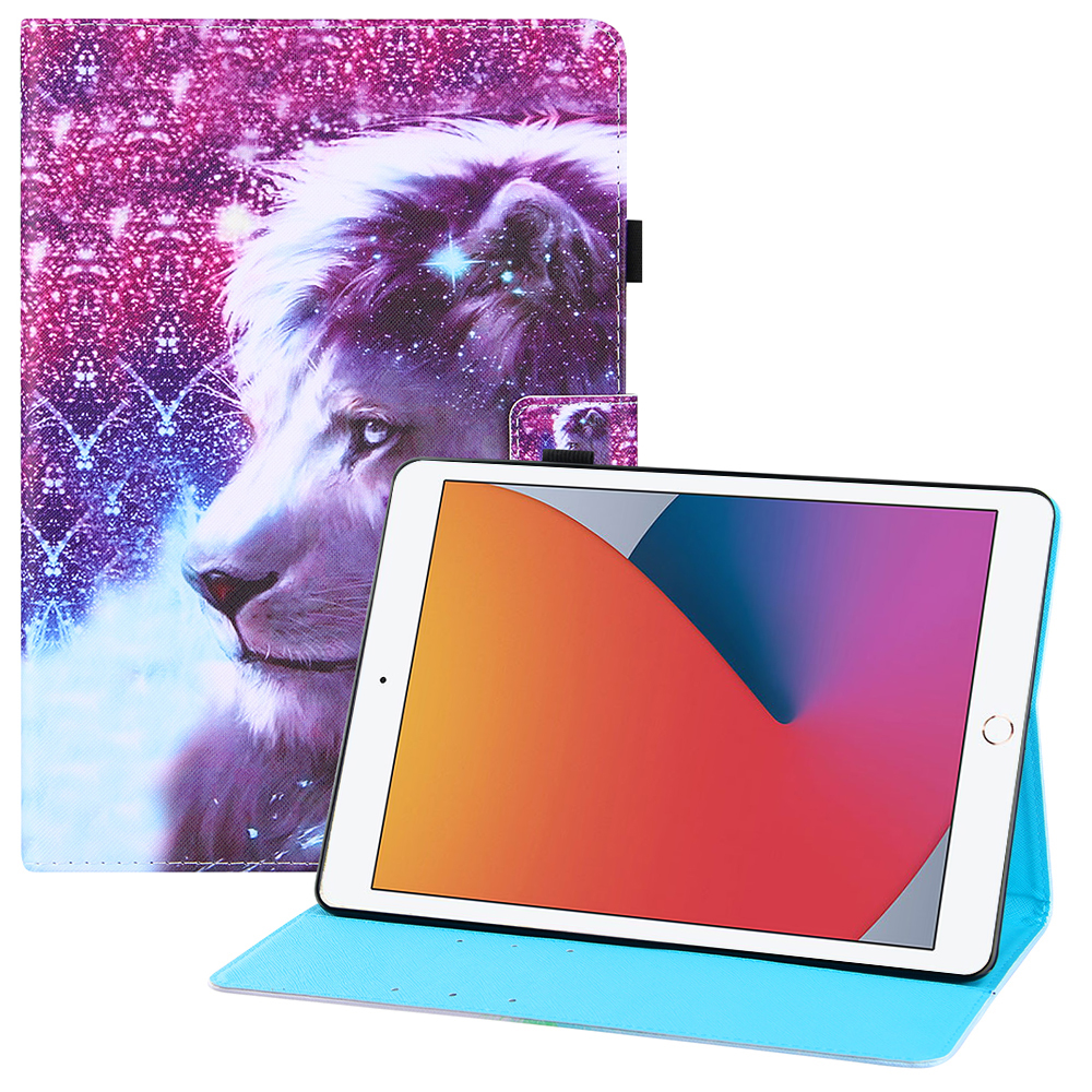 

Pattern Printing Full Protection Leather Tablet Case for iPad Pro 11-inch (2021) / (2020) / (2022) / Air (2020) / Air (2022) - Lion, iPad Pro 11 (2022)