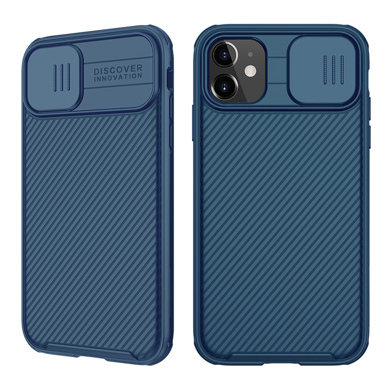

NILLKIN CamShield Pro PC Panel + TPU Frame Combo Drop Resistant Cover Shell with Camera Cover for iPhone 11 6.1 inch - Blue, iPhone 11 6.1 inch