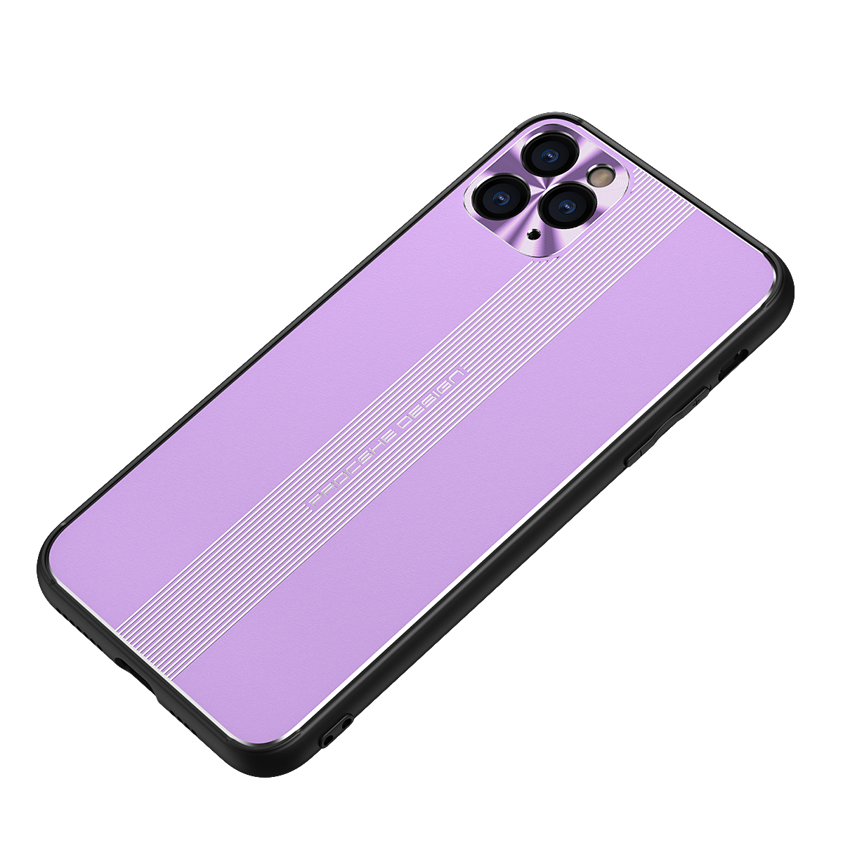 

[встроенный Лист Магнитов] Точный Вырез TPU+Aluminum Сплав Защитный Корпус Для Iphone 11 Pro Max - Пурпурный